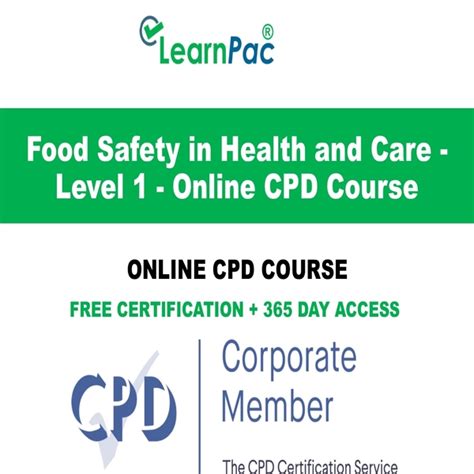 Food Safety Training Level Online Cpd Accredited Course