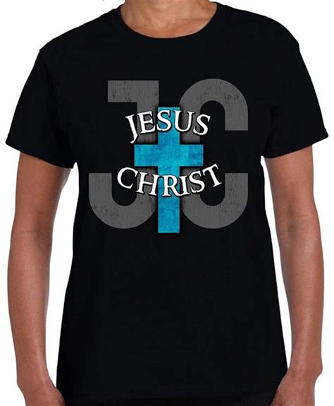 Screen T Shirt Crew Neck Men Design Short Sleeve Jesus Christ Jc