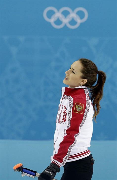 Russias Anna Sidorova Smiles After Delivering The Rock During The