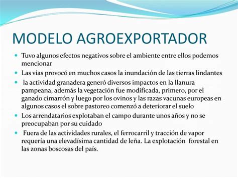 Modelo Agroexportador Ppt