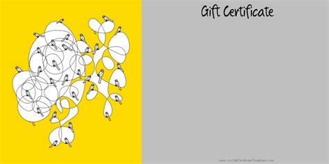 printable gift certificate templates
