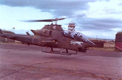Bell Ah 1 Cobra Gunship Of The 57th Assault Helicopter Company Camp