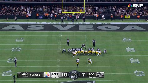 pittsburgh steelers kicker chris boswell s 42 yard field goal puts the steelers up by six points