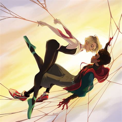 Miles Morales And Gwen Stacy