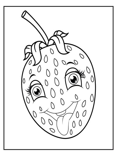 Fruit Coloring Pages 14 Fruits | Etsy