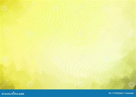 Light Yellow Green Curved Mesh Abstract Stock Illustration