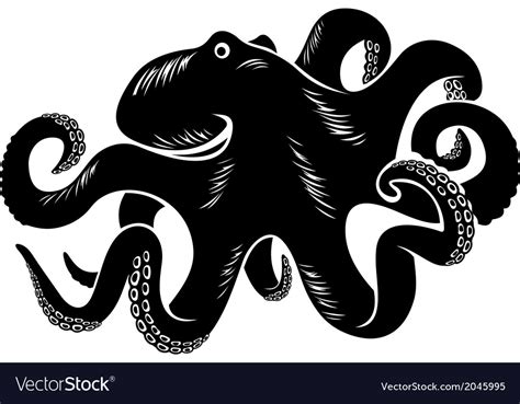 Big Octopus Royalty Free Vector Image Vectorstock