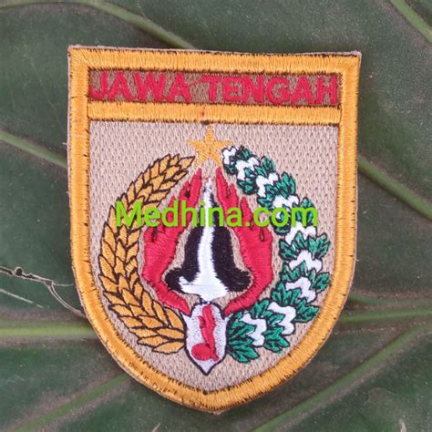 Jual Patch Badge Logo Kwarda Jawa Tengah Bordir Timbul Kwartir Daerah