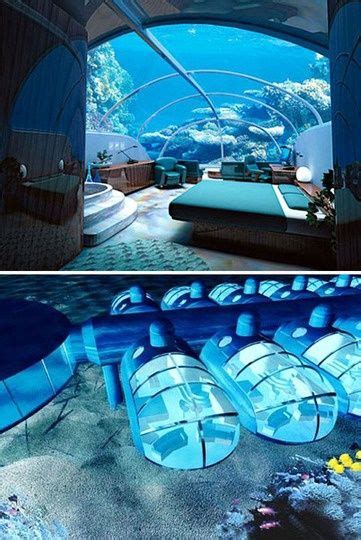 Underwater Hotel Rooms Fiji I Want To Go Here Hotel Subaquático Das