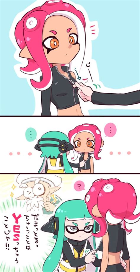 Inkling Player Character Inkling Girl Octoling Player Character Agent 8 And Agent 4