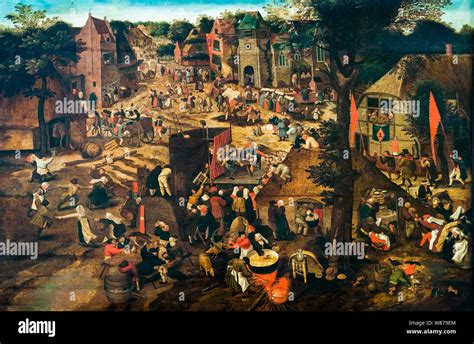 Pieter Brueghel The Younger Painting A Village Fair Village
