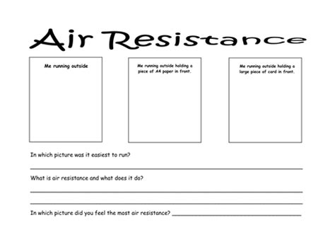 Air Resistance By Hamiltontrust Teaching Resources Tes