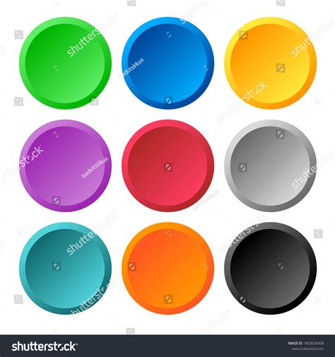Multi Color 3d Circle Icon Background Stock Vector Royalty Free
