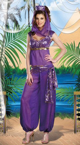 Sexy Purple Genie Adult Halloween Costume Womans Plus Size 2xl New