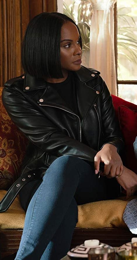 Copy Tika Sumpters Black Leather Jacket From “nobodys Fool” Fashion