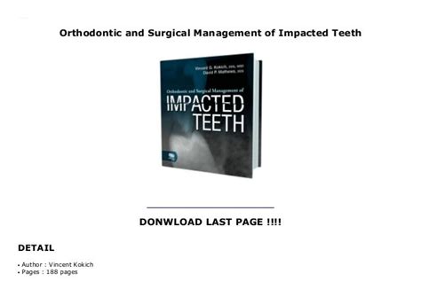 Orthodontic And Surgical Management Of Impacted Teeth