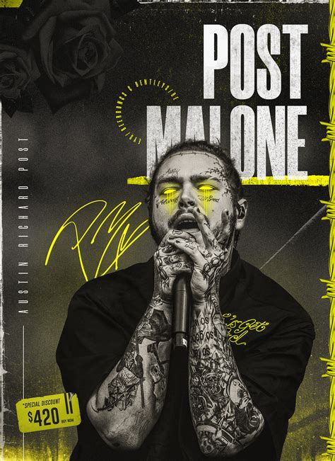 Poster Post Malone On Behance