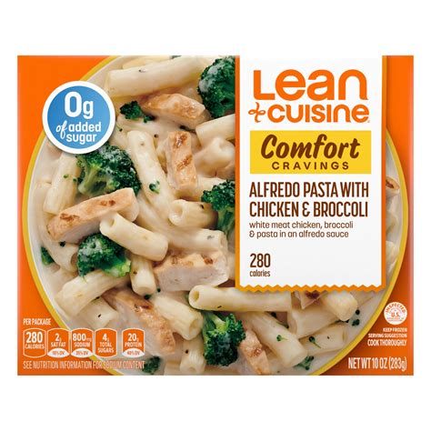 Lean Cuisine Comfort Cravings Alfredo Pasta With Chicken And Broccoli