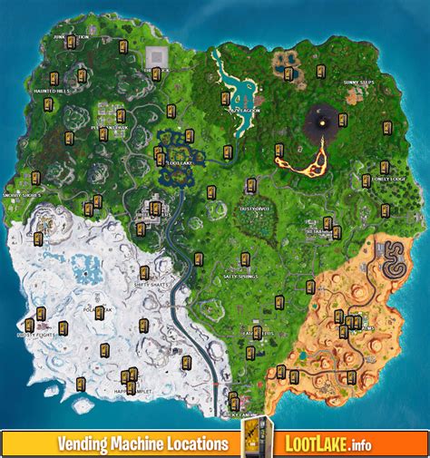 This could be one of the more unpredictable challenges we've seen in fortnite for a while! Vending Machine Locations (Interactive Map - LootLake.info ...