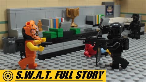 lego swat full story robbery adventures of crooks stop motion animation youtube