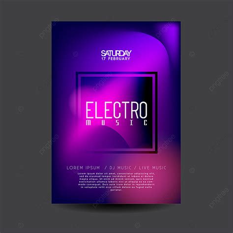 Electronic Dance Music Flyer Template Download On Pngtree