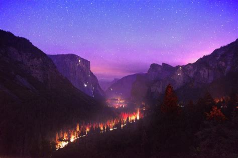 Yosemite Valley At Twilight Photograph By Surjanto Suradji Fine Art