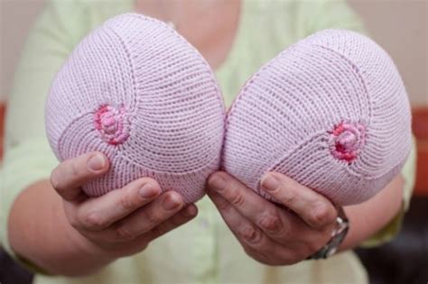 Homemade Natural Breasts Made Out Of Wool