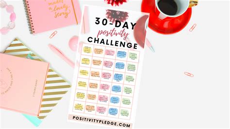 30 Day Positivity Challenge Change Your Life And Your Mindset In