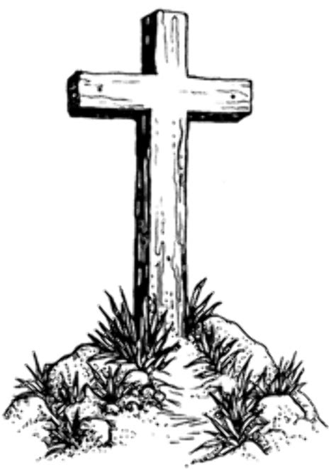 Download High Quality Cross Clipart Black And White Wooden Transparent