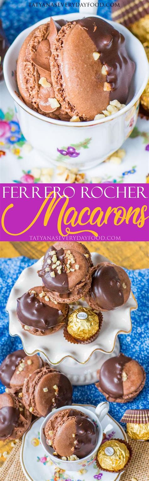 Ferrero Rocher Chocolate Macarons Video Recipe Macaroon Recipes