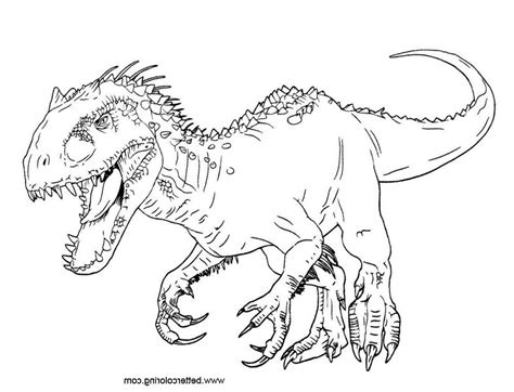 Jurassic World T Rex Monet Coloring Sheets Coloring Pages Indominus