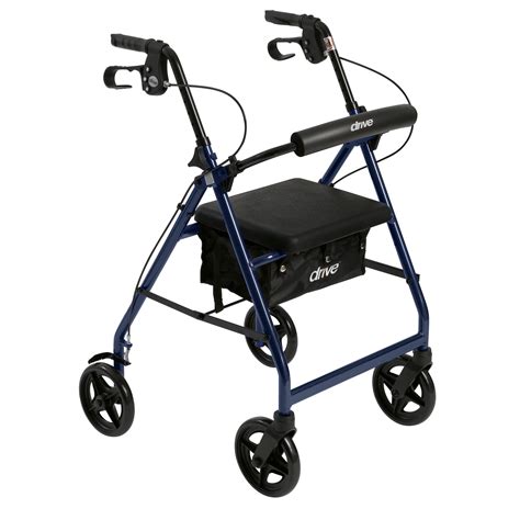 Drive Medical Aluminum Rollator Walker With 75 Casters