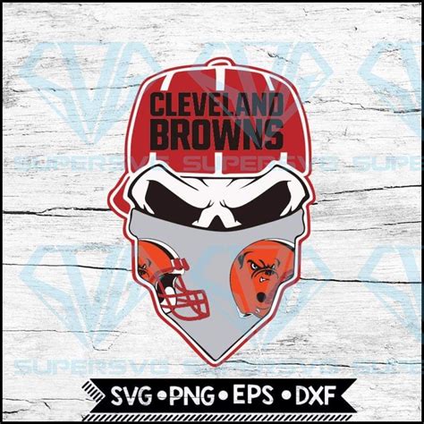 Cleveland Browns Svg NFL Svg Skull Svg Files For Cricut Football Svg