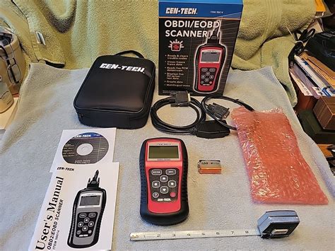 Cen Tech Obd2 Professional Scanner Tool 98614 Wcable With Manual And
