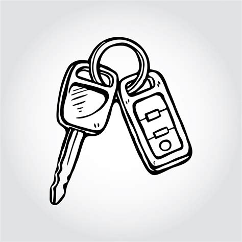 Premium Vector | A car key with a car key on it