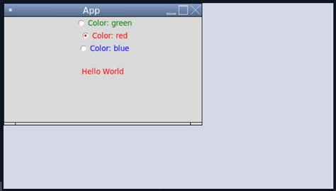 How To Change The Color Of A Tkinter Label Using Radio Button
