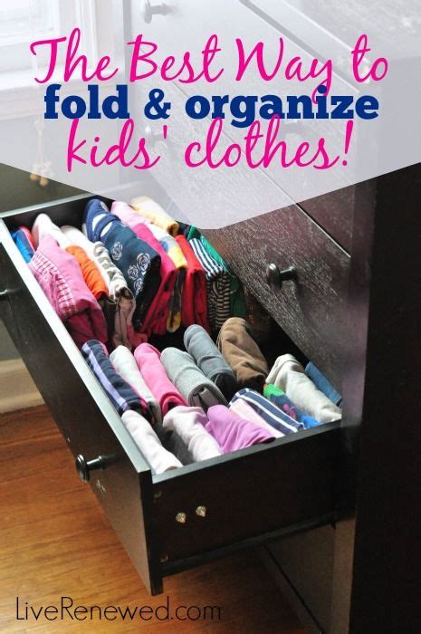 These are great for organizing smaller toys like legos, cars or even crayons. The Best Way to Fold and Organize Kids' Clothes! | Kids ...