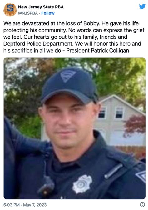 New Jersey Cop Robert Shisler Dies 2 Months After He Was Shot