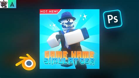 How To Make A Roblox Game Icon Using Blender And Photoshop Ftchar Fast