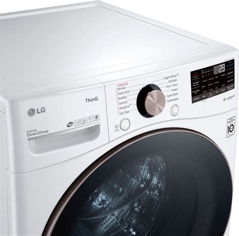 Lg 45 Cu Ft High Efficiency Stackable Smart Front Load Washer With