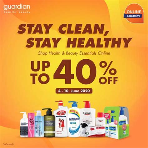 Guardian Stay Clean Stay Healthy Promotion Up To 40 Off 4 June 2020