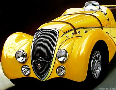 25 Extraordinary Hyper Realistic Car Paintings By Cheryl Kelley