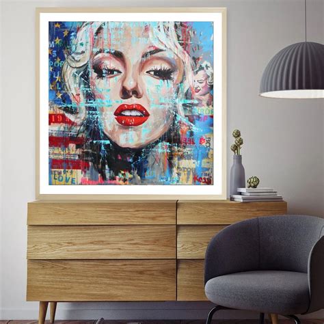Marilyn Monroe Abstract Wall Art Paint Wall Decor Canvas Prints Canvas Art Poster Oil Paintings