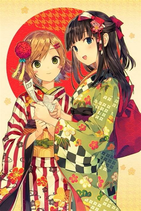 Anime Kimono Kawaii Anime Kimono Anime