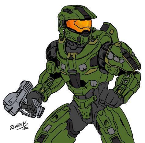 Halo 4 Master Chief By Zzombiexiii On Deviantart