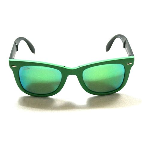 Ray Ban Folding Wayfarer Matte Green Sunglasses Rb4105 602119 50 22