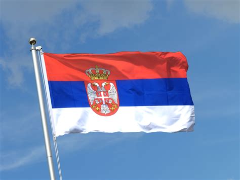 Serbien mit Wappen Fahne kaufen - 90 x 150 cm ...