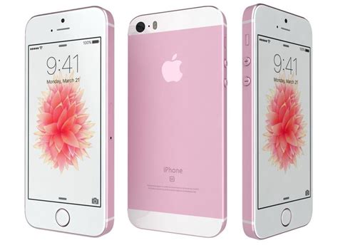 Apple Iphone Se Rose Gold 3d Model Cgtrader
