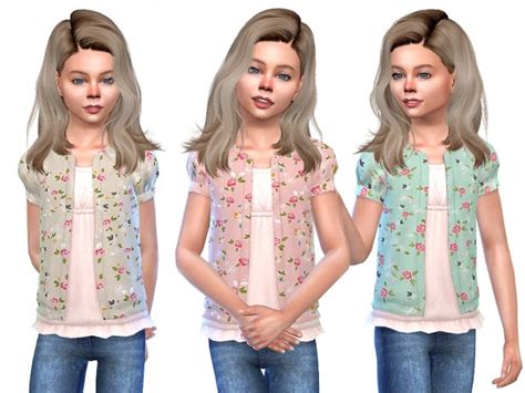 Cardigan For Girls 01 By Little Things At Tsr Sims 4 Updates