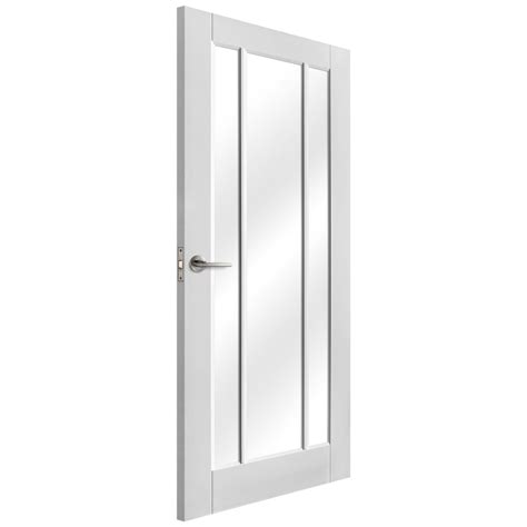 Liberty Internal White Primed Toledo Glazed Door Leader Doors